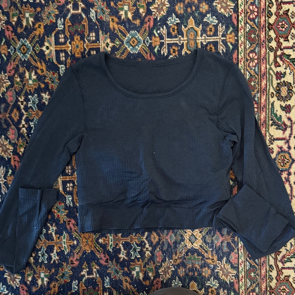 Lululemon Athletica Navy Crop Top